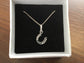 Genuine 925 Sterling Silver Small Lucky Horseshoe Pendant with 18” Silver Chain