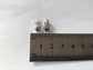 Genuine 925 Sterling Silver Sapphire Square CZ Pair of Stud Earrings, 6mm