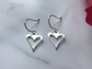 Genuine 925 Sterling Silver heart Earrings