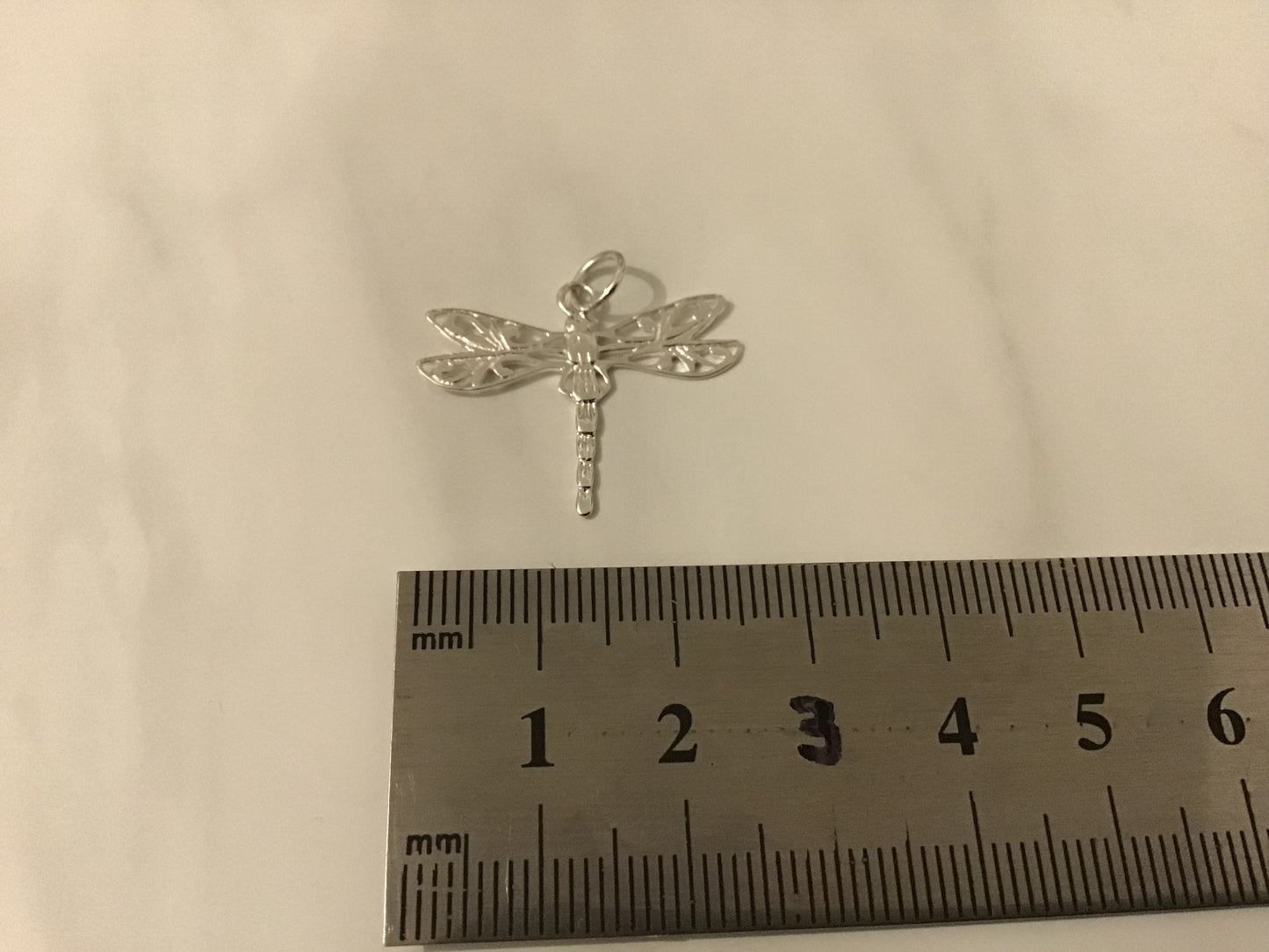 Genuine Sterling silver 925 Dragonfly Pendent